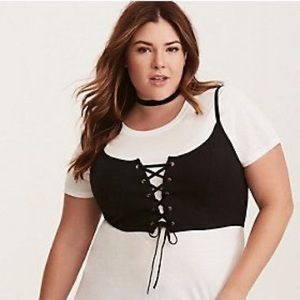 Torrid Layered Corset Tee